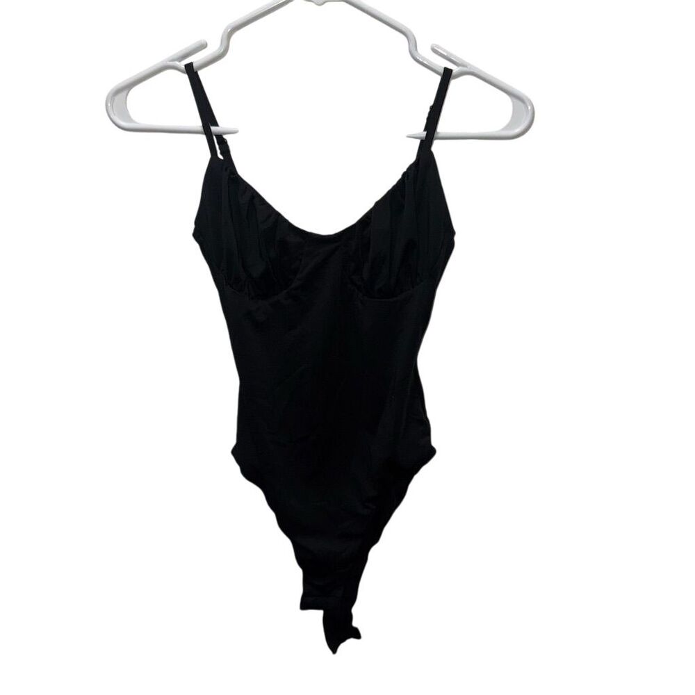 Princess Polly Women's Black Tank Bodysuit Size 2‎ Adjustable Straps Casual